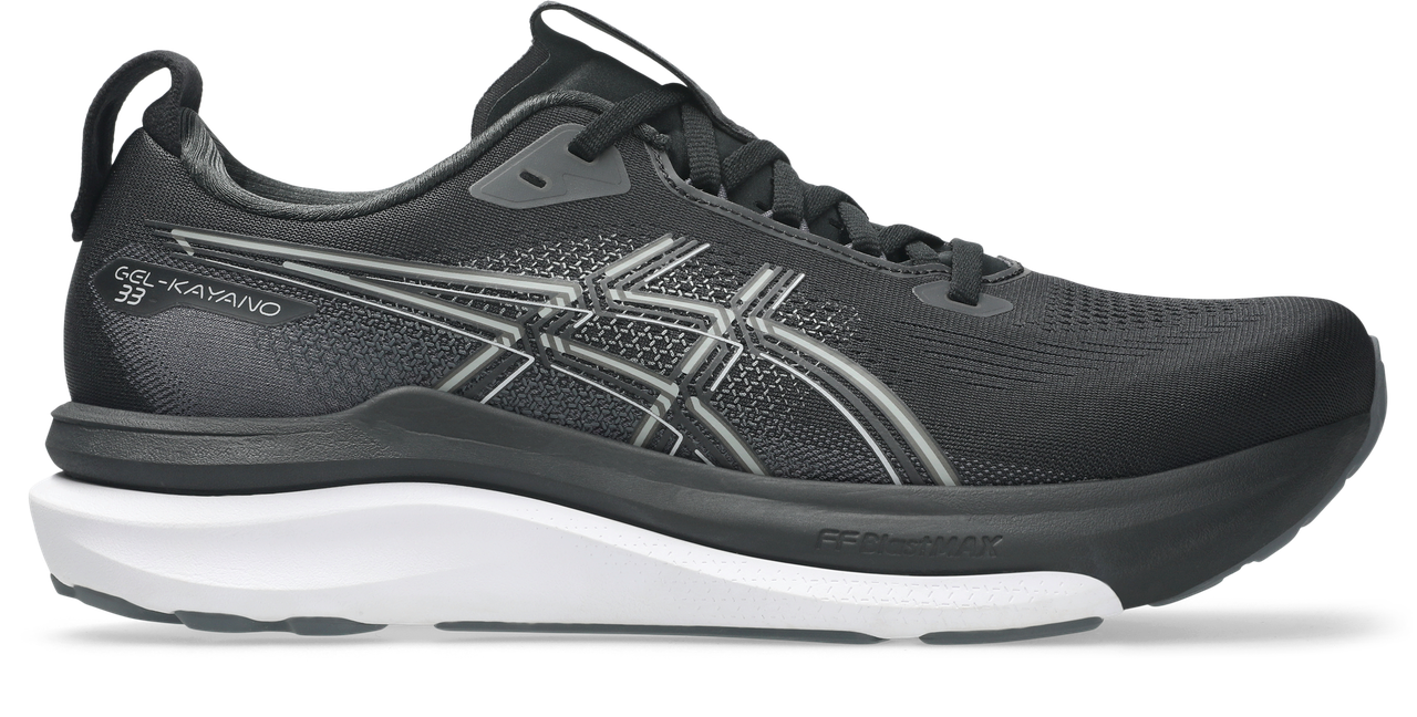 スパイク・シューズ GEL-KAYANO 33 Men's Gel-Kayano 33 — Black/White – Fit First Footwear