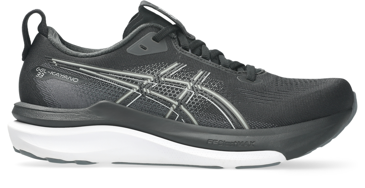 Women's Gel-Kayano 33 (2A) — Black/White – Fit First Footwear