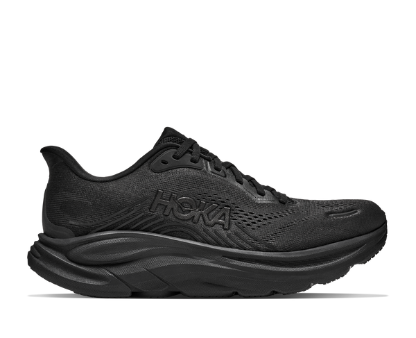 HOKA Women's Skyward Laceless — Black/Black – Fit First Footwear