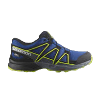 Kids Speedcross Waterproof — Nautical Blue/Black/Acid Lime