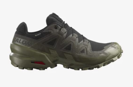 Men's Speedcross 6 GTX — Black/Peat/Deep Lichen Green