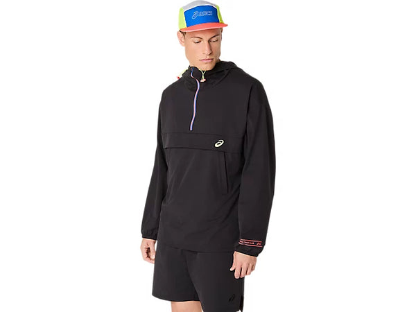 Track Club Relaxed Pullover Jacket — Performance Black