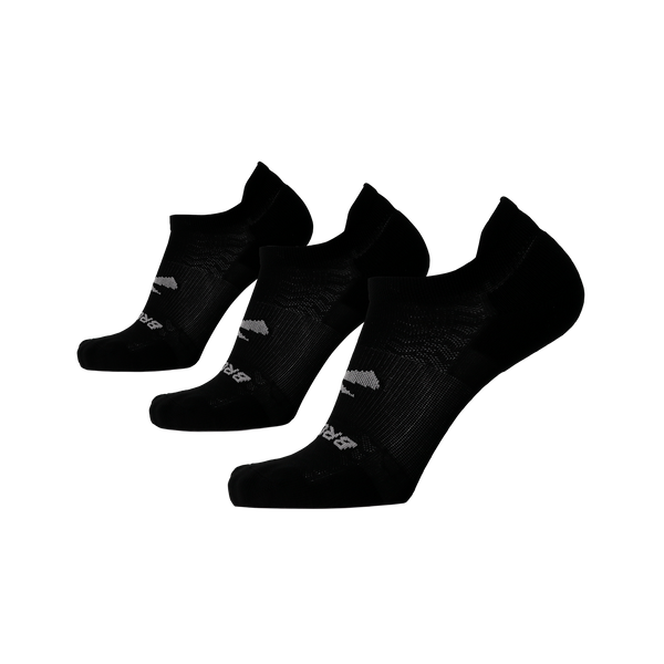 Run-In No Show 3-Pack — Black