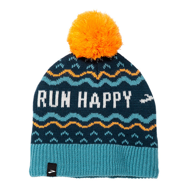 Heritage Pom Beanie — Blue Run Happy