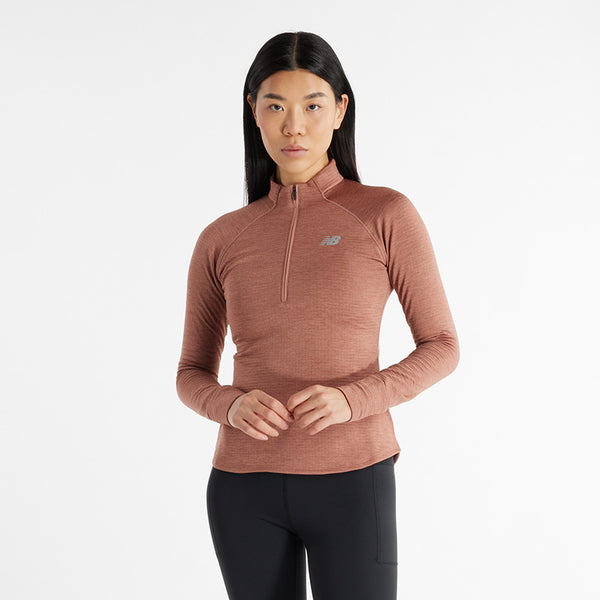Women's Athletics Heat Grid 1/2 Zip — Sparrow Heather