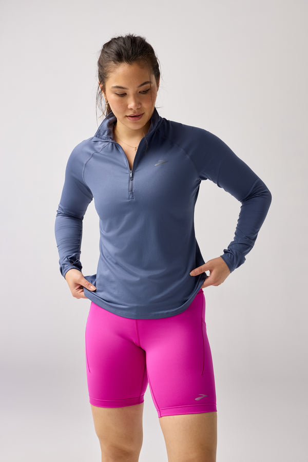 Women's Dash Half Zip 3.0 — Heather Nightshadow