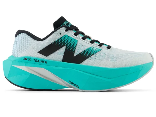 Women's FuelCell SuperComp Trainer v3 — White/CiberJade/Silver