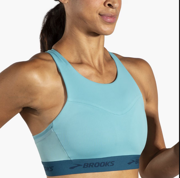 3 Pocket Sports Bra — Aqua/Moroccan Blue