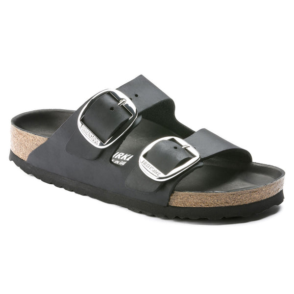 Arizona Big Buckle Oiled Leather (N) — Black