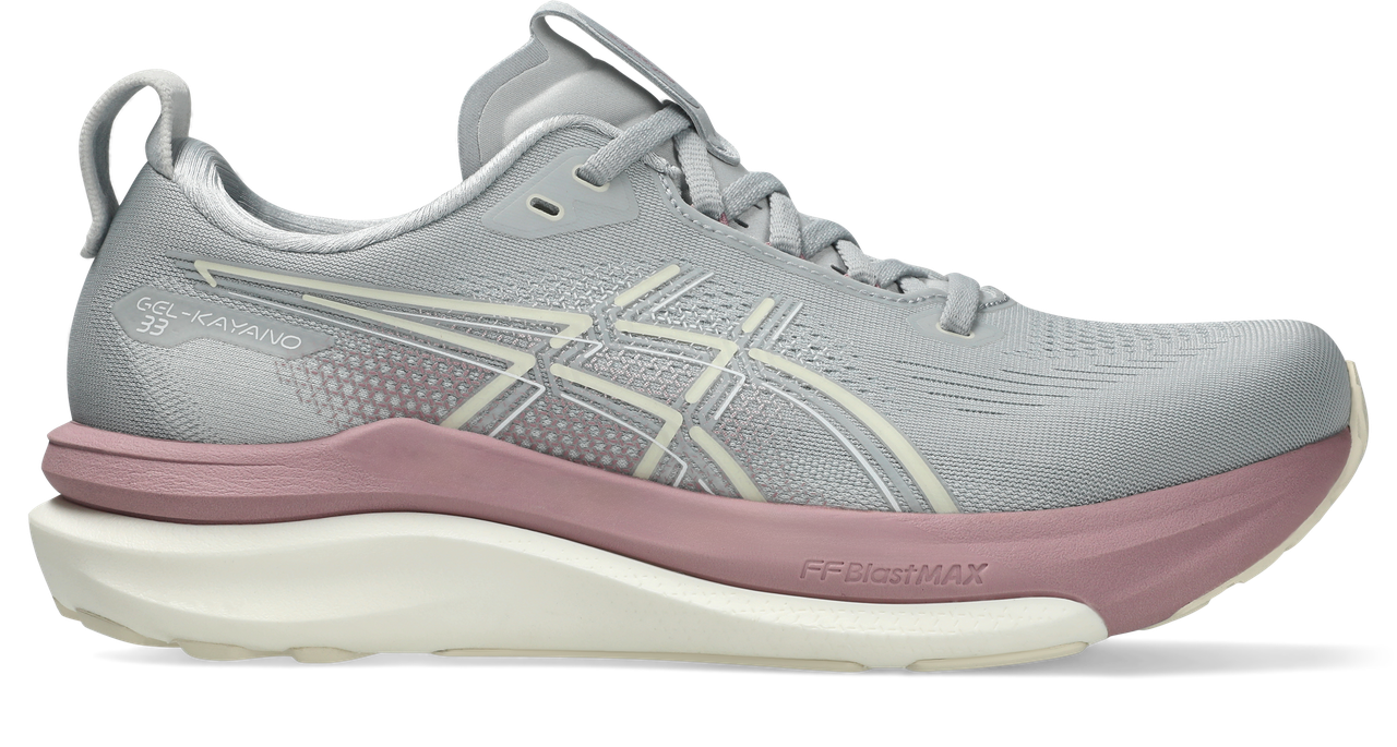 Women's Gel-Kayano 33 — Piedmont Grey/Taro Purple – Fit First Footwear
