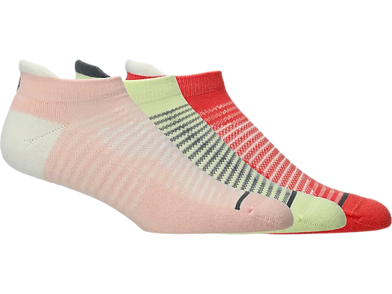 Cushion Low Cut Socks 3Pk — Coral Reef/Breeze/Huddle Yellow