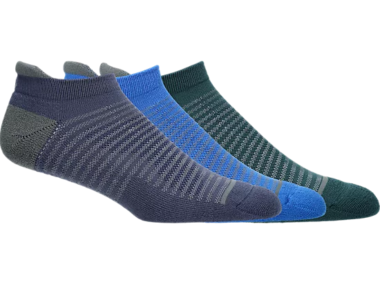 Cushion Low Cut Socks 3Pk — Saxon Green/Indigo Fog/Illusion Blue